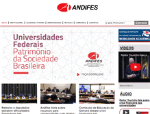 Tablet Screenshot of andifes.org.br